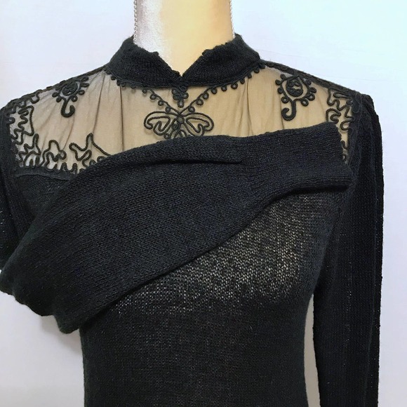 ❌SOLD❌ Dana Ashley Vintage Black Sweater Women M - Picture 4 of 11